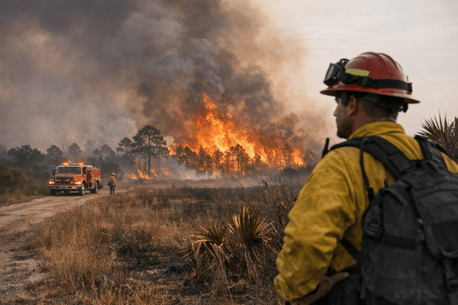 Red-Flag Fire Warning Issued for Seminole County, East-Central Florida Until 6 p.m.