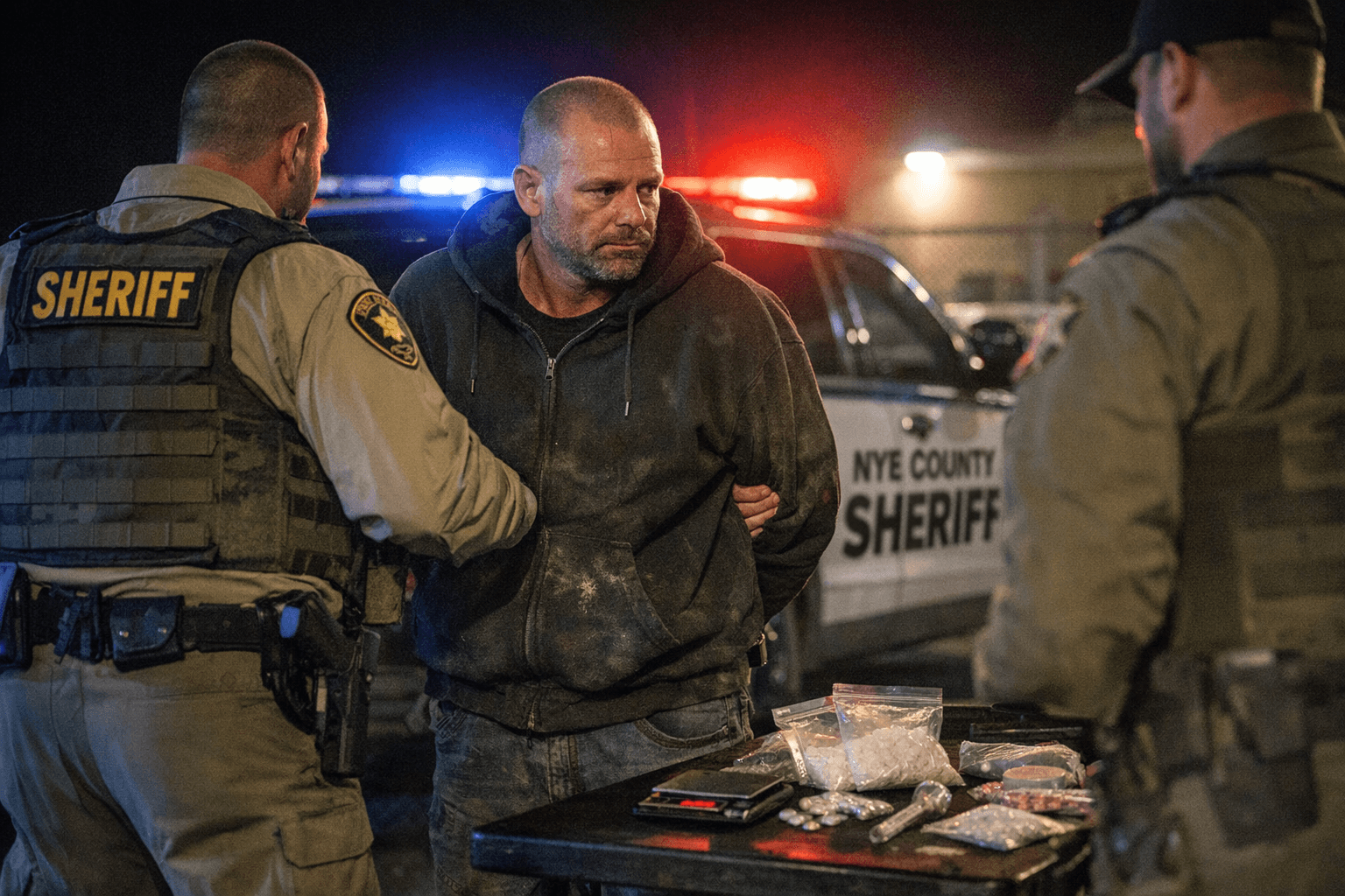 Michael Vaughn Stokes arrested in Pahrump March 4 on aggravated-assault, drug charges