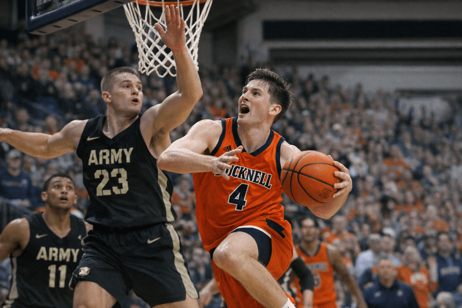 Pat Curtin scores 24 as Bucknell beats Army 65-55 in Lewisburg