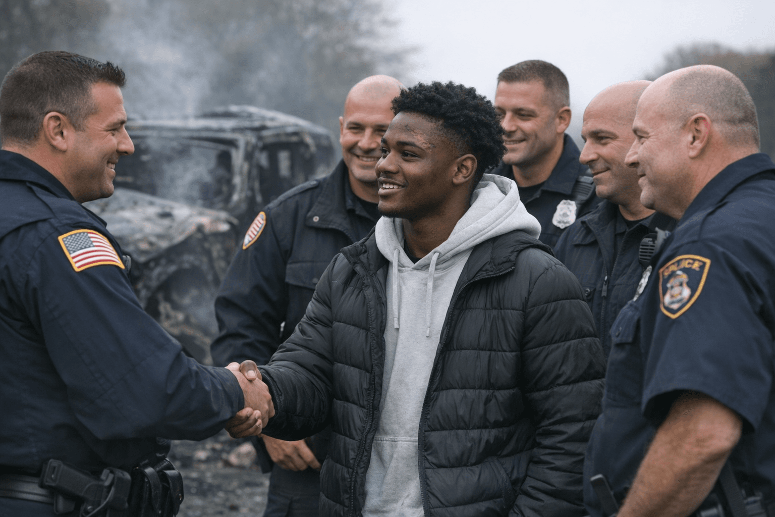 Patchogue 19-Year-Old Reunites With Suffolk Officers After Fiery Crash Rescue