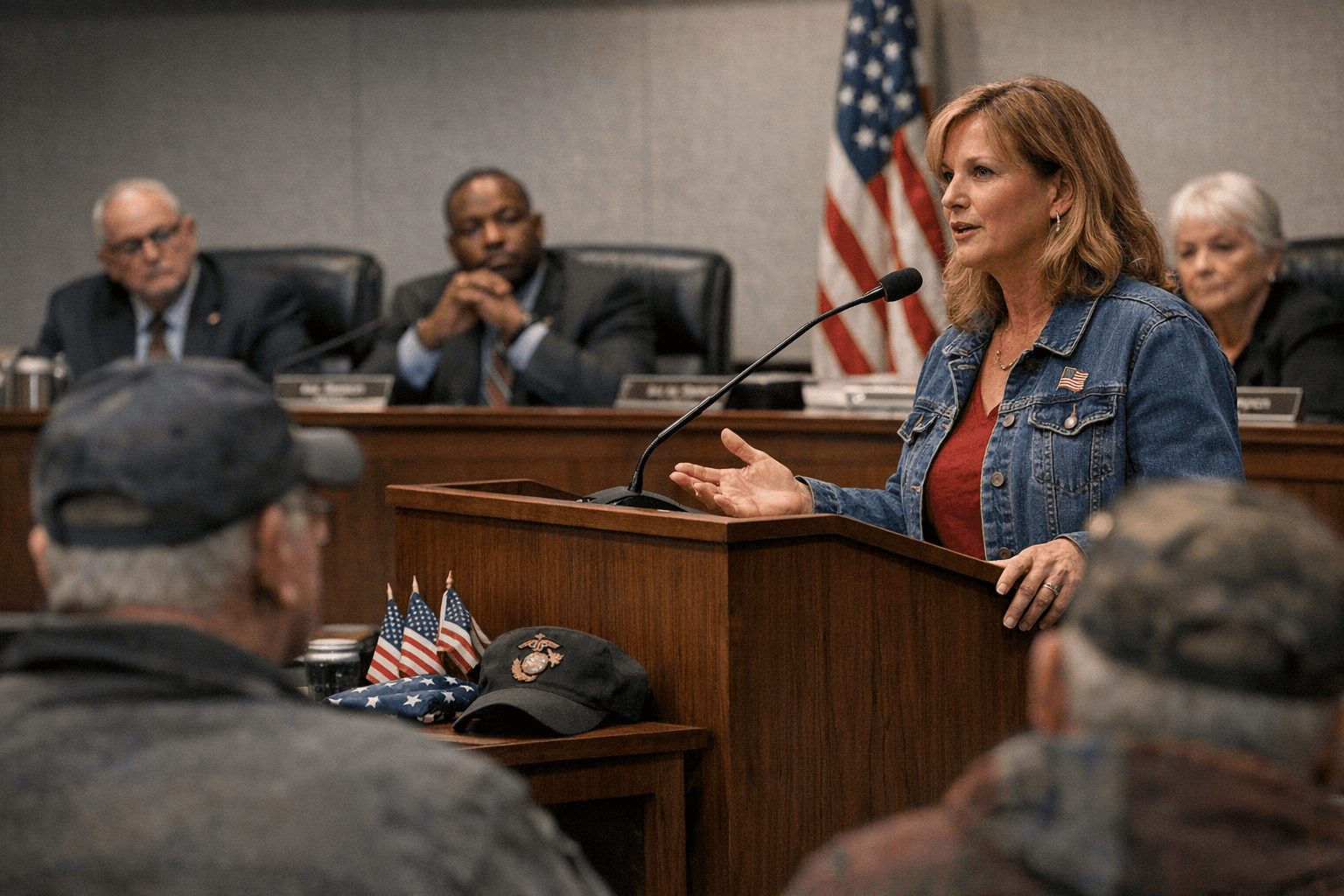 Lake County Board Hears Veterans Volunteer Outreach From Tanya Bruzek