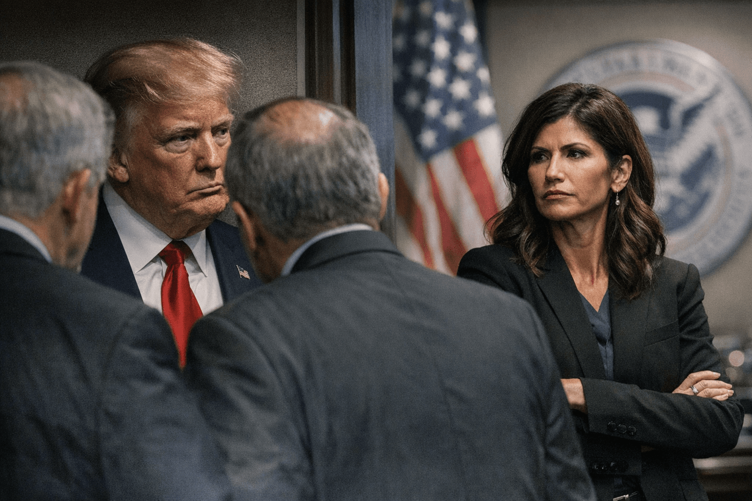 Trump privately asked GOP lawmakers about firing DHS secretary Noem
