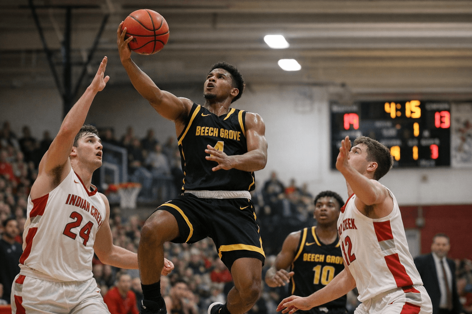 Beech Grove Holds Off Indian Creek 63-52 in Sectional 28 Opener