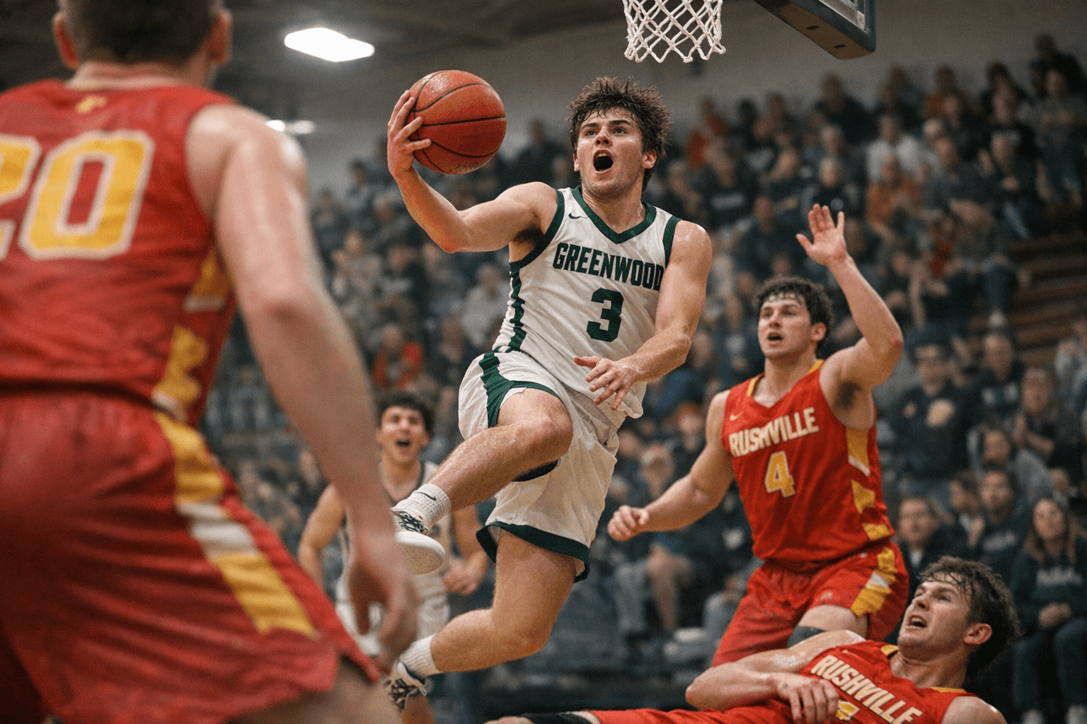 Greenwood Opens Class 4A Sectional 28 With 77-42 Rout of Rushville