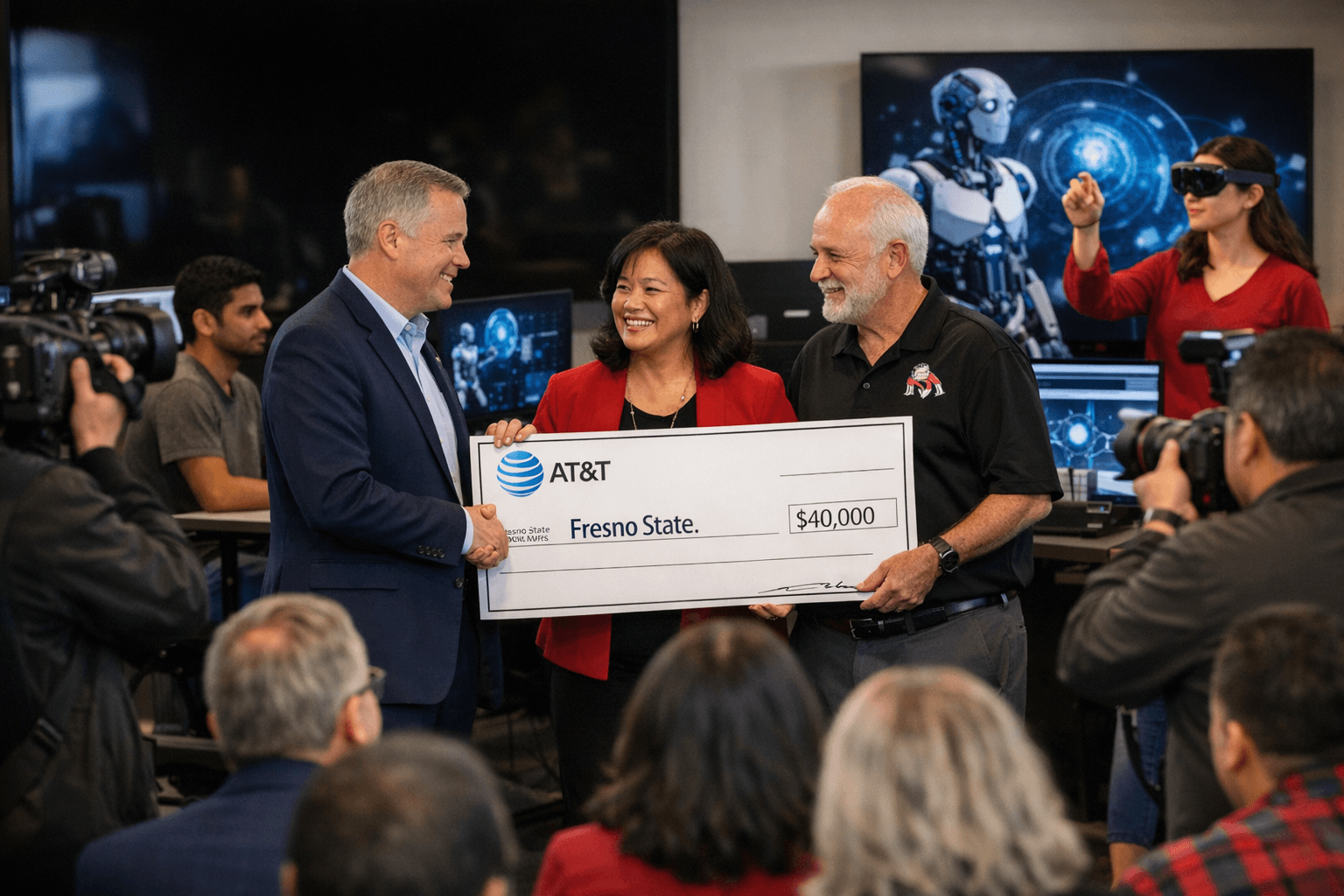 AT&T Gives $40,000 to Fresno State DISCOVERe for AI Training