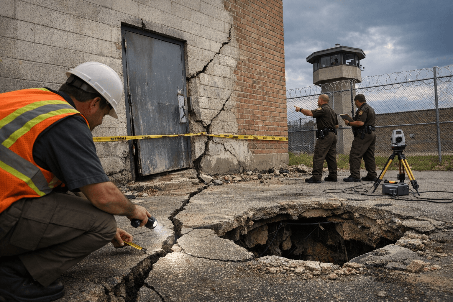 Grand Traverse County Jail Slowly Shifting on Foundation, Movement Noted June 2025