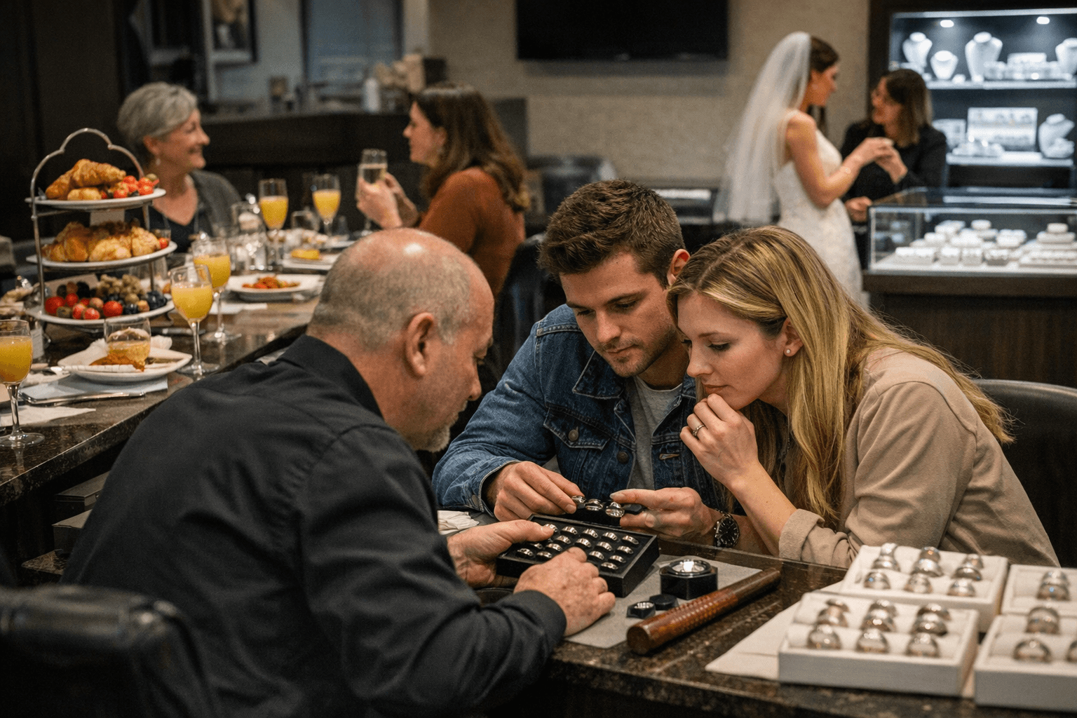 Champaign Jewelers Hosts Monthly Design Brunch and March Wedding Band Weekend