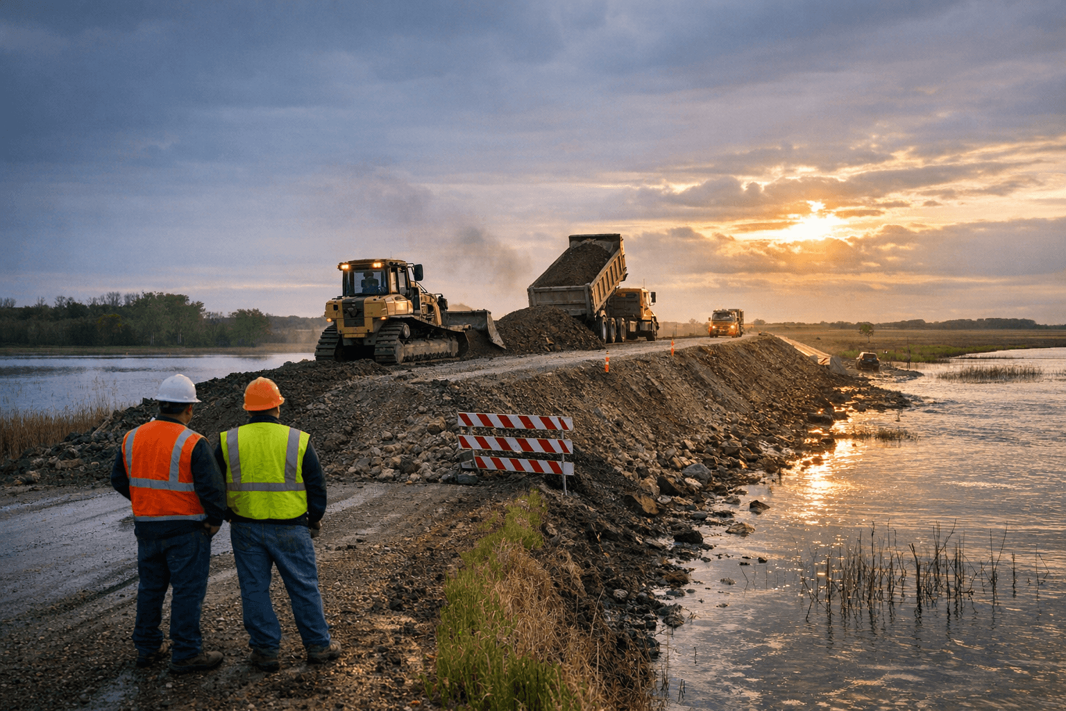 Stutsman County Commission Approves Grade-Raise on County Road 68 near School Lake
