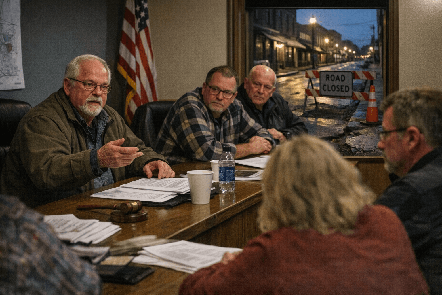 West Union Council Sets April 6 Levy Hearing, Debates Downtown Sidewalk Plan