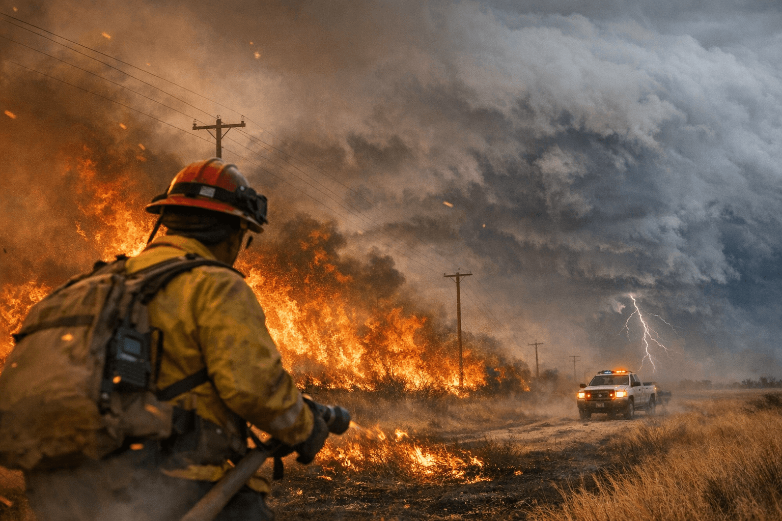 Red Flag Warnings, High Winds and Severe Storms Threaten Texas, Oklahoma Panhandles