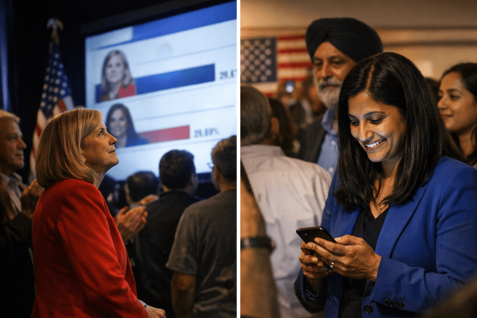 Early Wake County returns show Kushner, Singh leading at-large Democratic race