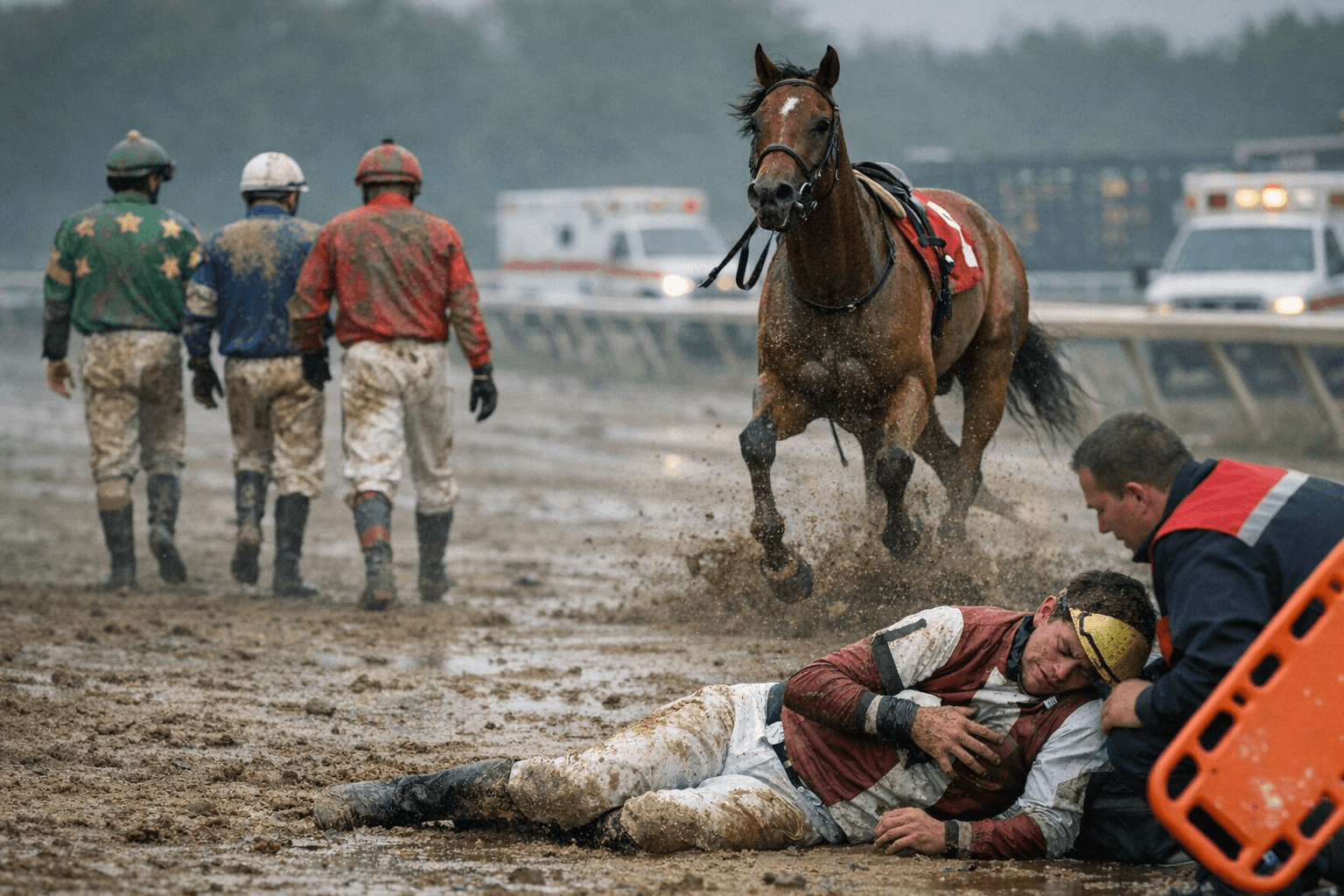 Riderless Horse Forces No-Contest at Parx; Four Riders Walk Off, One Injured