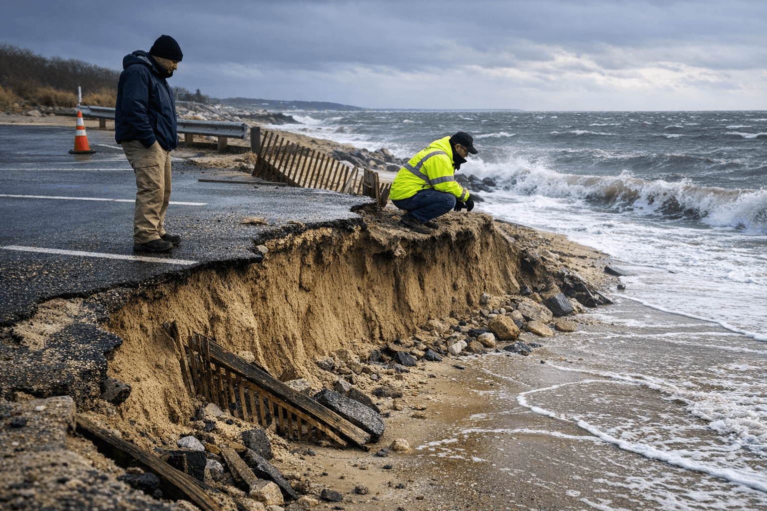 Storms Erode Lt. George R. Sullivan Beach; Southold Considers Emergency Repairs