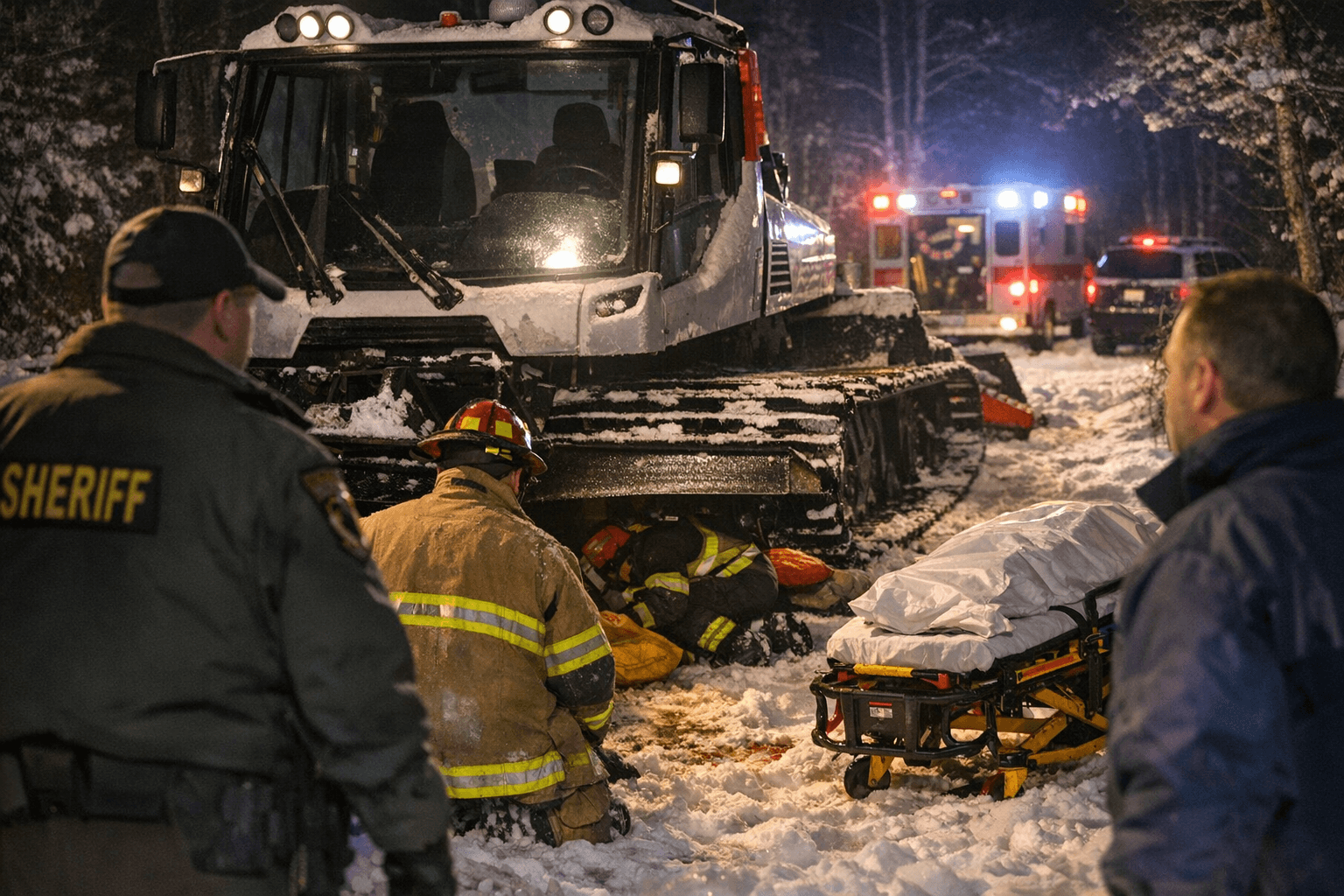 Grand Lake Township Man Timothy Peterson, 67, Killed Under Snow Groomer