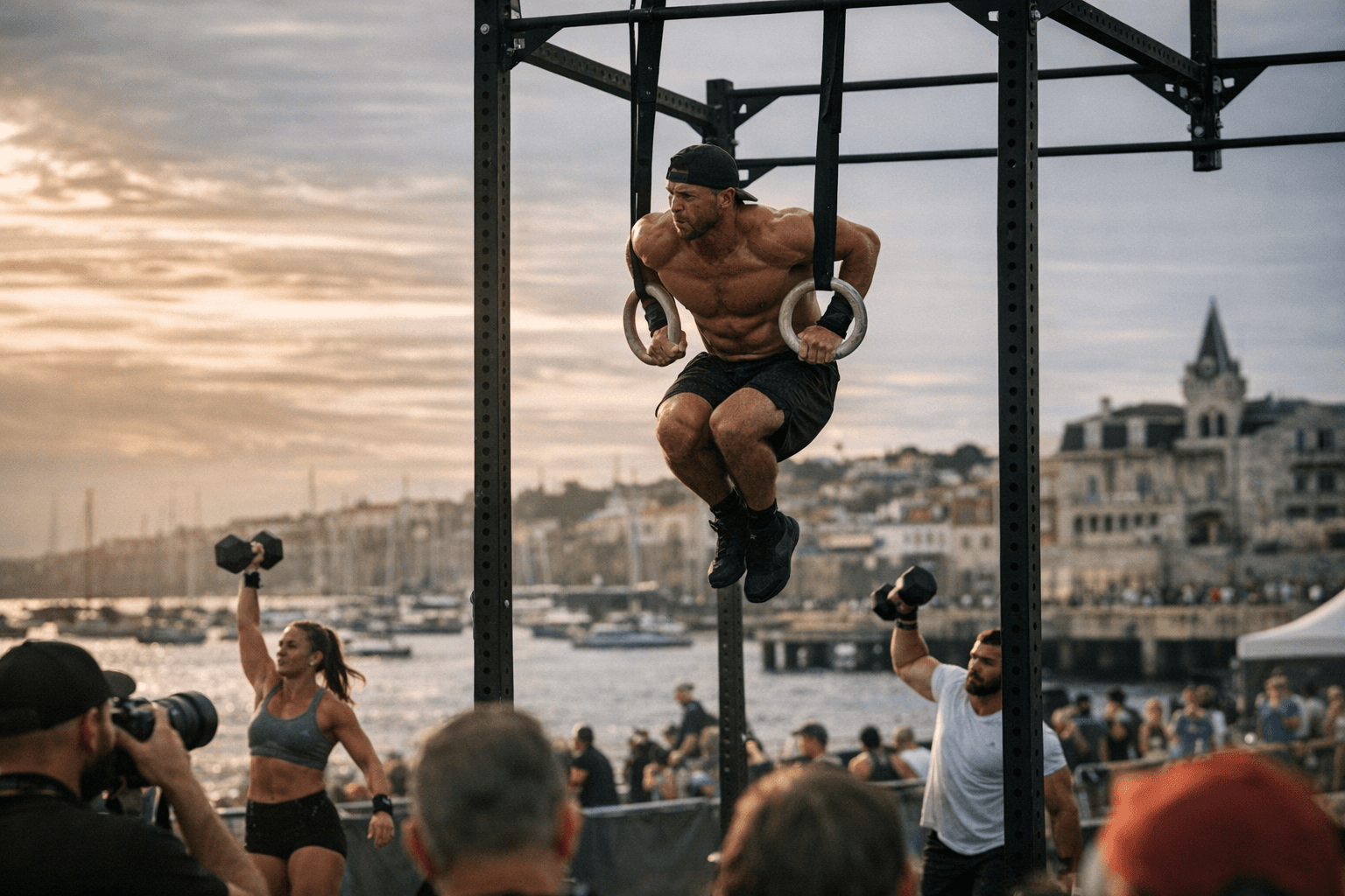 CrossFit reveals Open Workout 26.2 in Cascais: three-round dumbbell gymnastics ladder