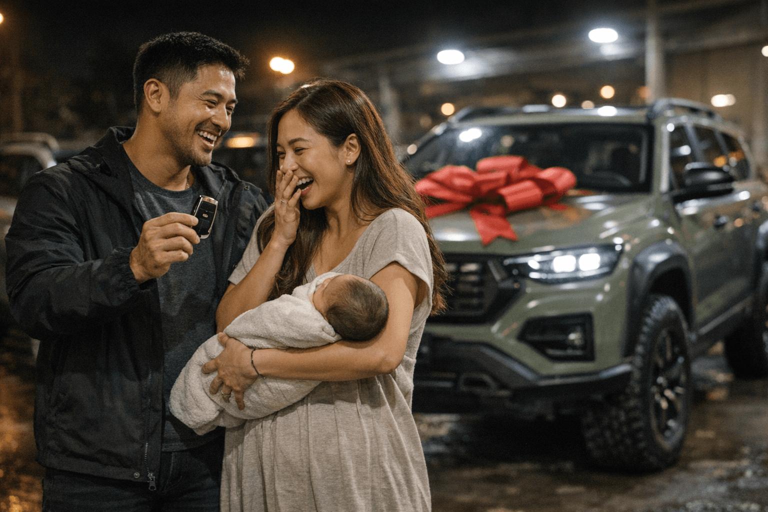 Rocco Nacino Surprises Melissa Gohing with Jetour T2 DM-i Hybrid Push Present