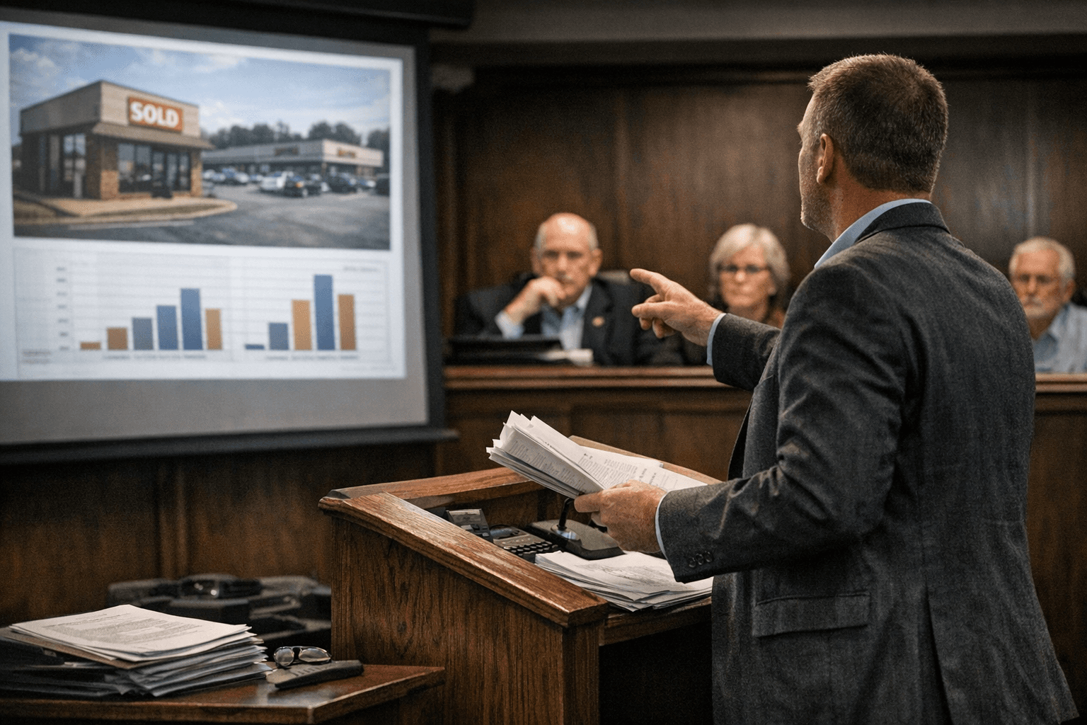 Vincent Valuations warns commissioners recent commercial sales exceed 2023 tax values