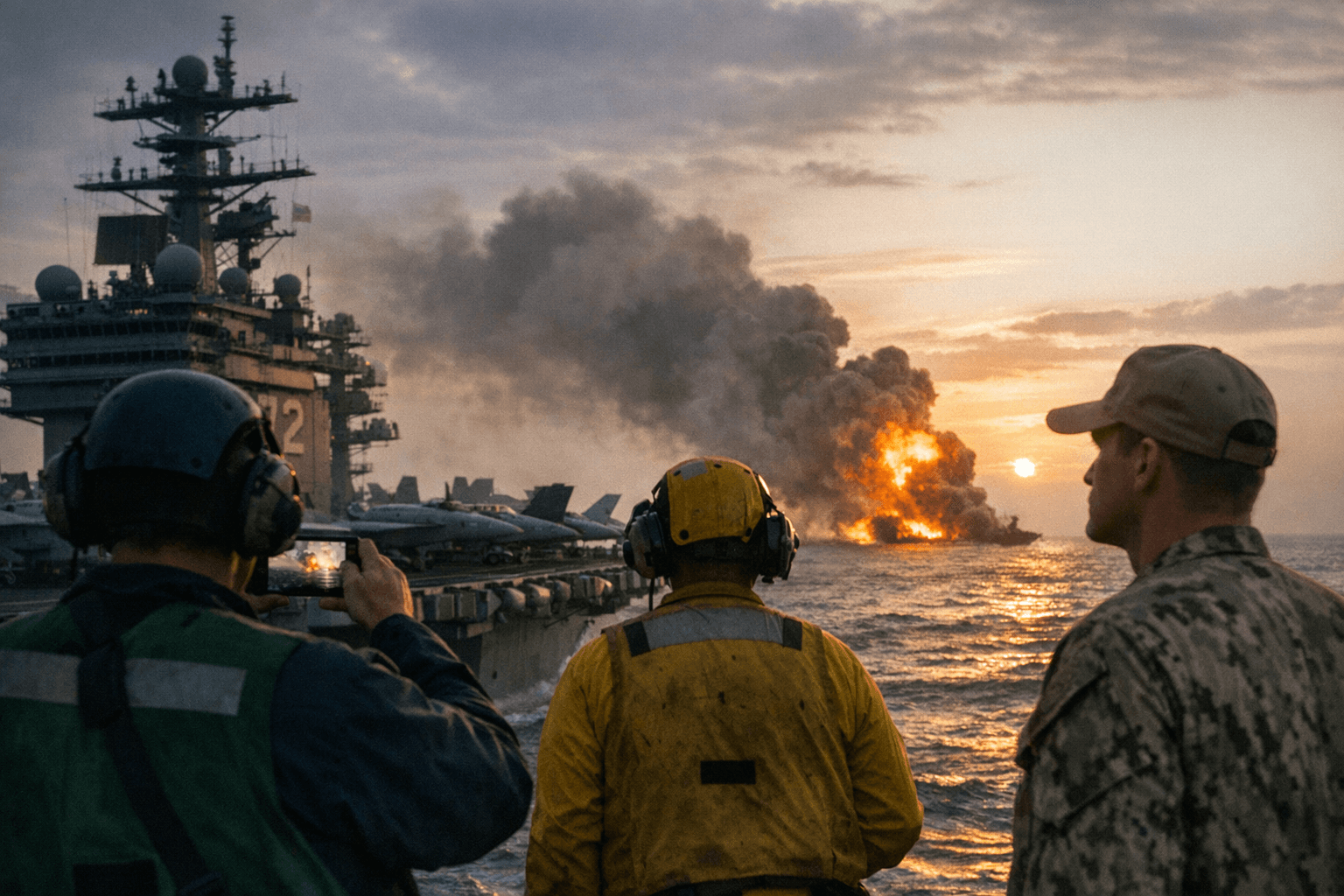 AFP: Viral videos claiming Iran hit USS Abraham Lincoln are fake