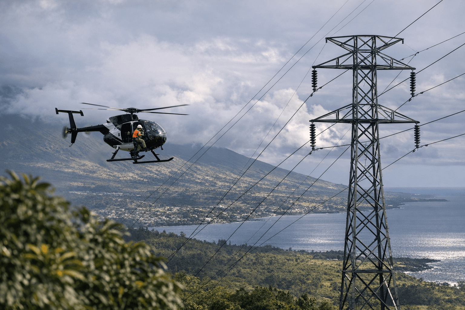 Hawaiian Electric to Conduct Islandwide Transmission Line Helicopter Inspections March 10–13