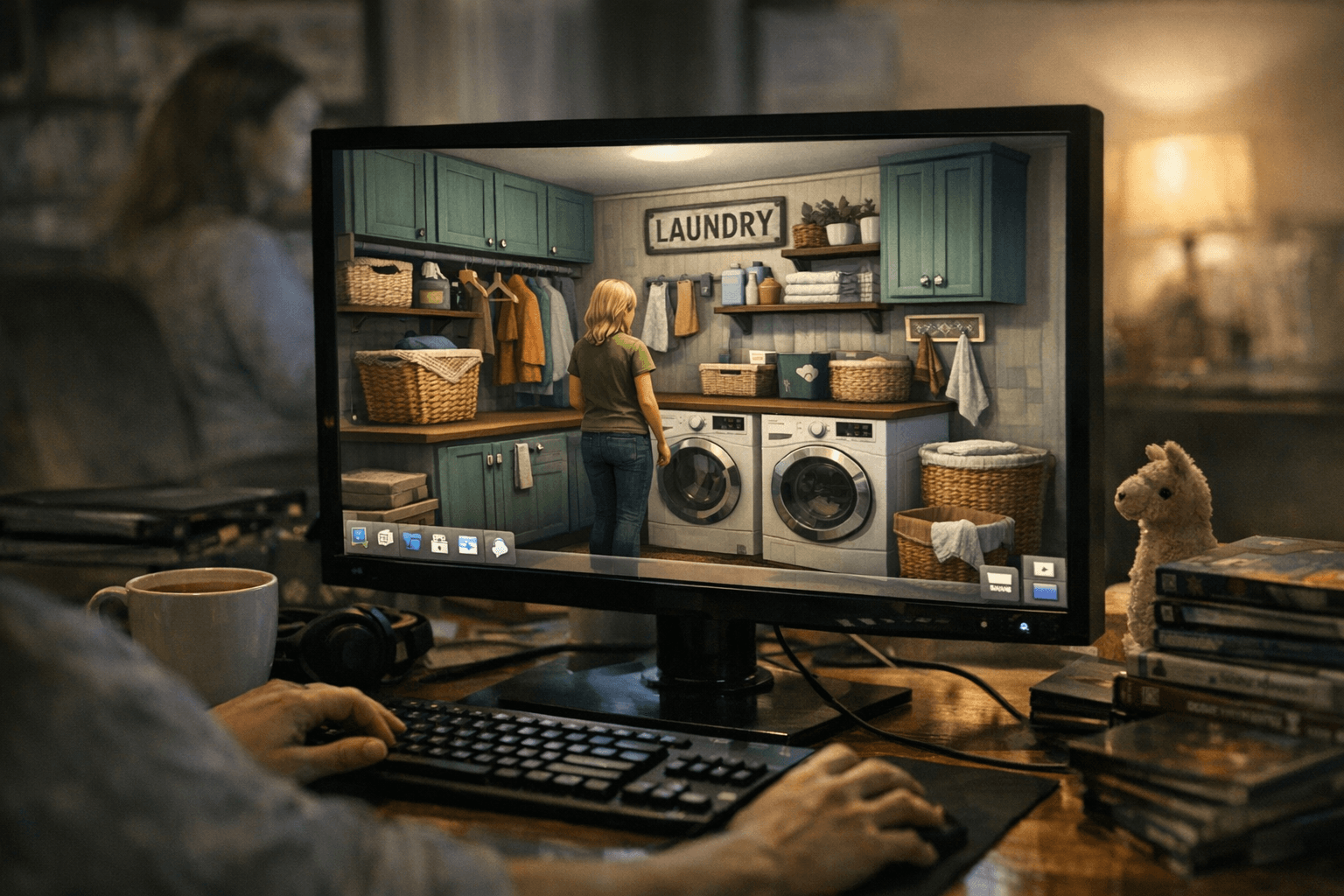 PurrSimity Updates Rinse and Repeat Laundry Room Recolor on ModTheSims