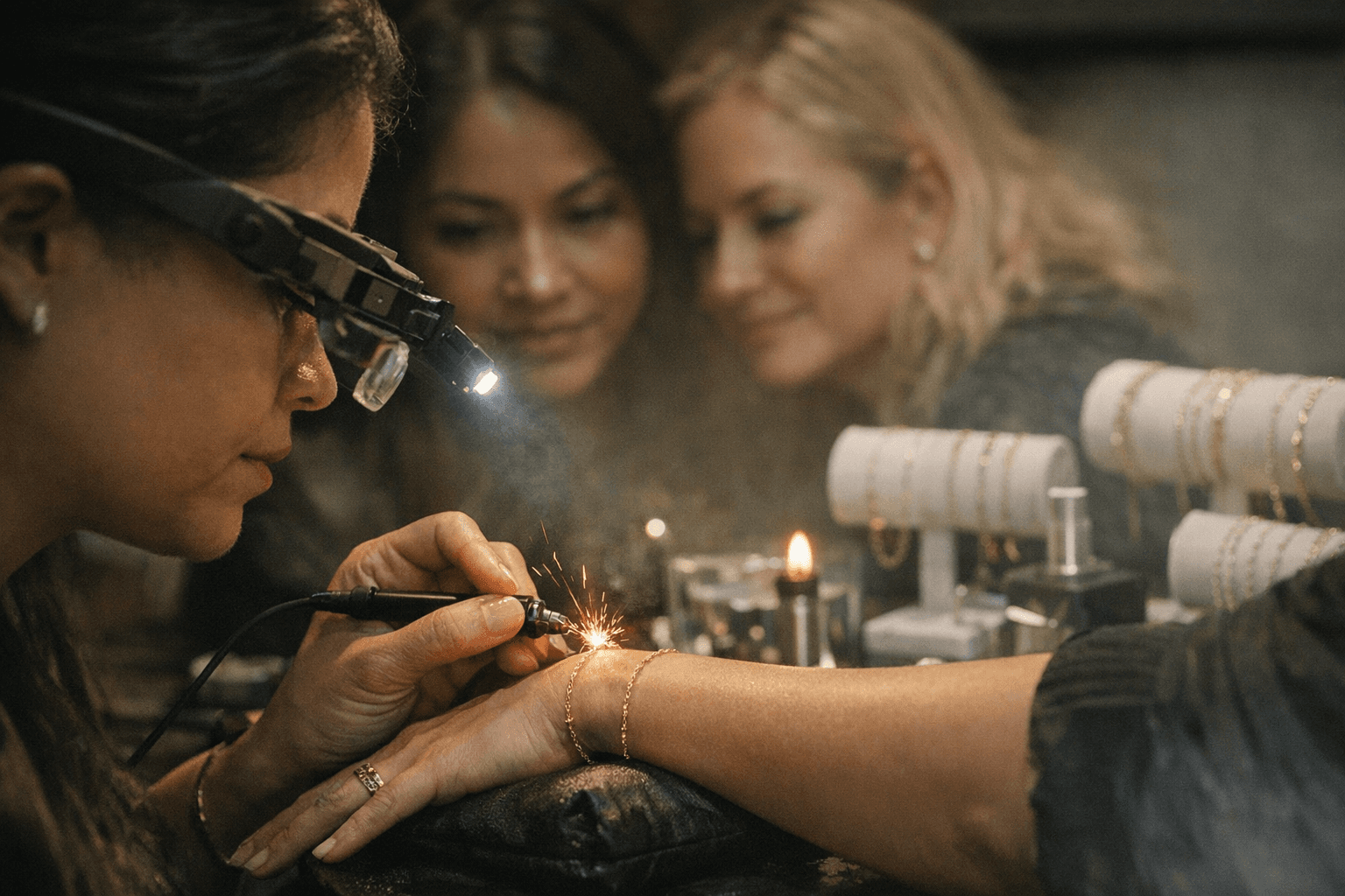 Antoinette hosts permanent jewelry pop-up offering welded, claspless bracelets in Montclair