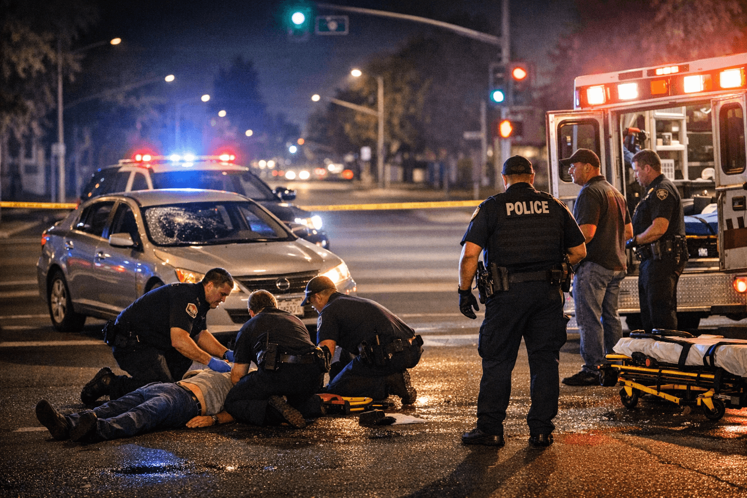 Pedestrian Hospitalized After Being Struck at Clinton and Yale, Fresno; Police Investigate