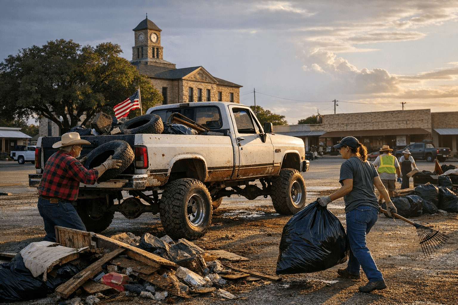 Evant: Truck on Square Spring Clean Mar. 21, Council Meets Mar. 9