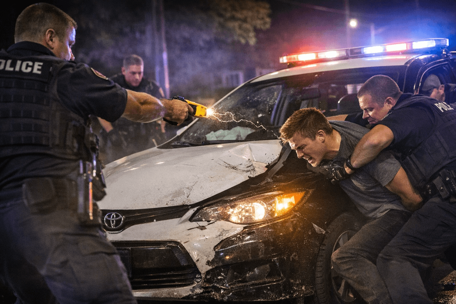 Eugene officers use Taser, patrol car to stop driver resisting DUII arrest