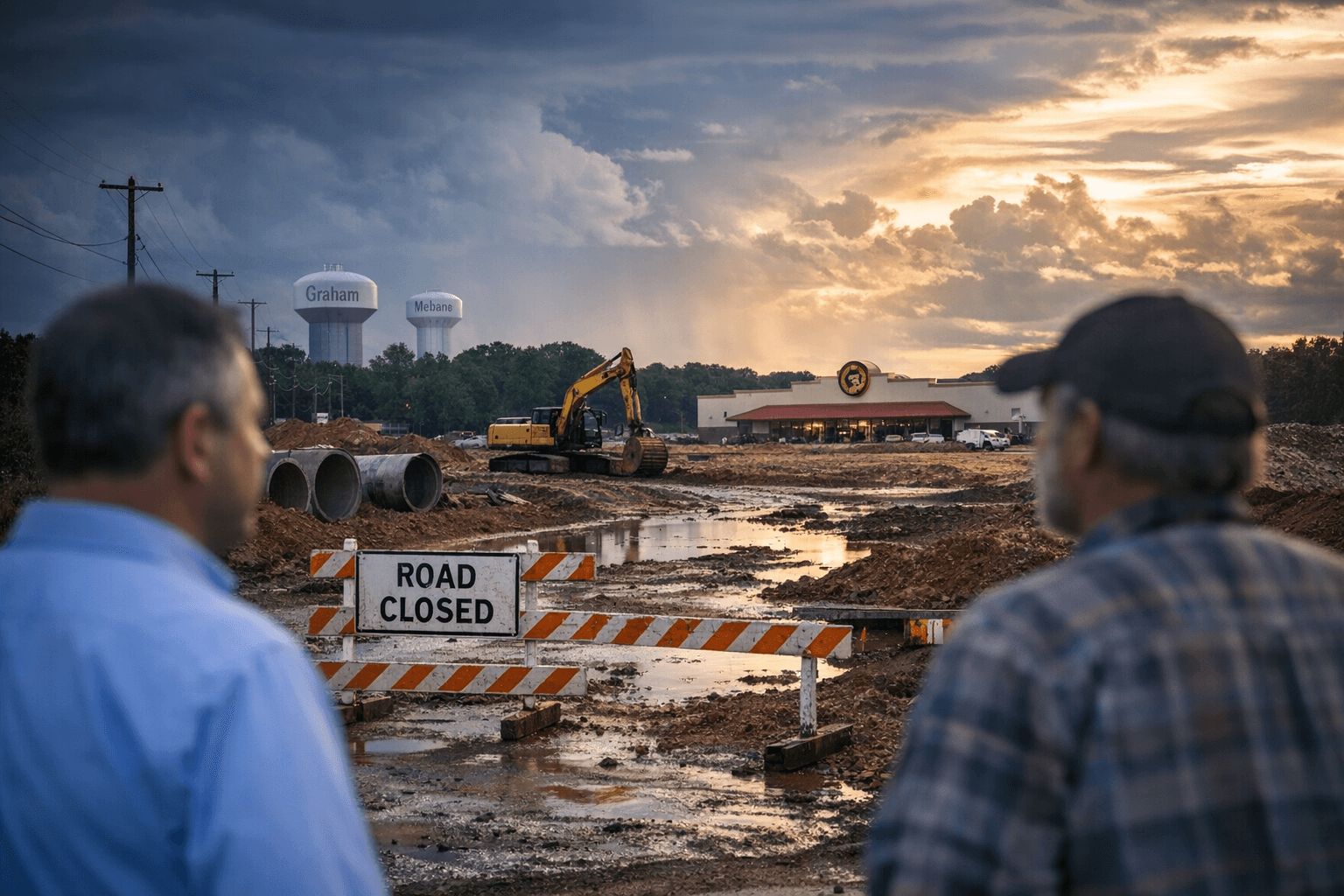 Buc‑ee’s Mebane project stalled by $84.6M sewer dispute between Mebane, Graham