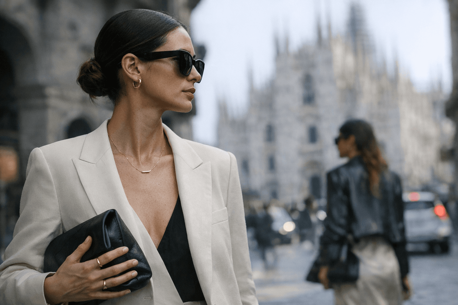 Minimalist Jewelry Dominates Milan Fashion Week Street Style, Shop Standouts