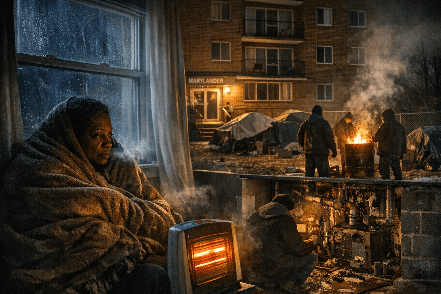 Langley Park condo owners sue county, blame encampment for winter heat loss