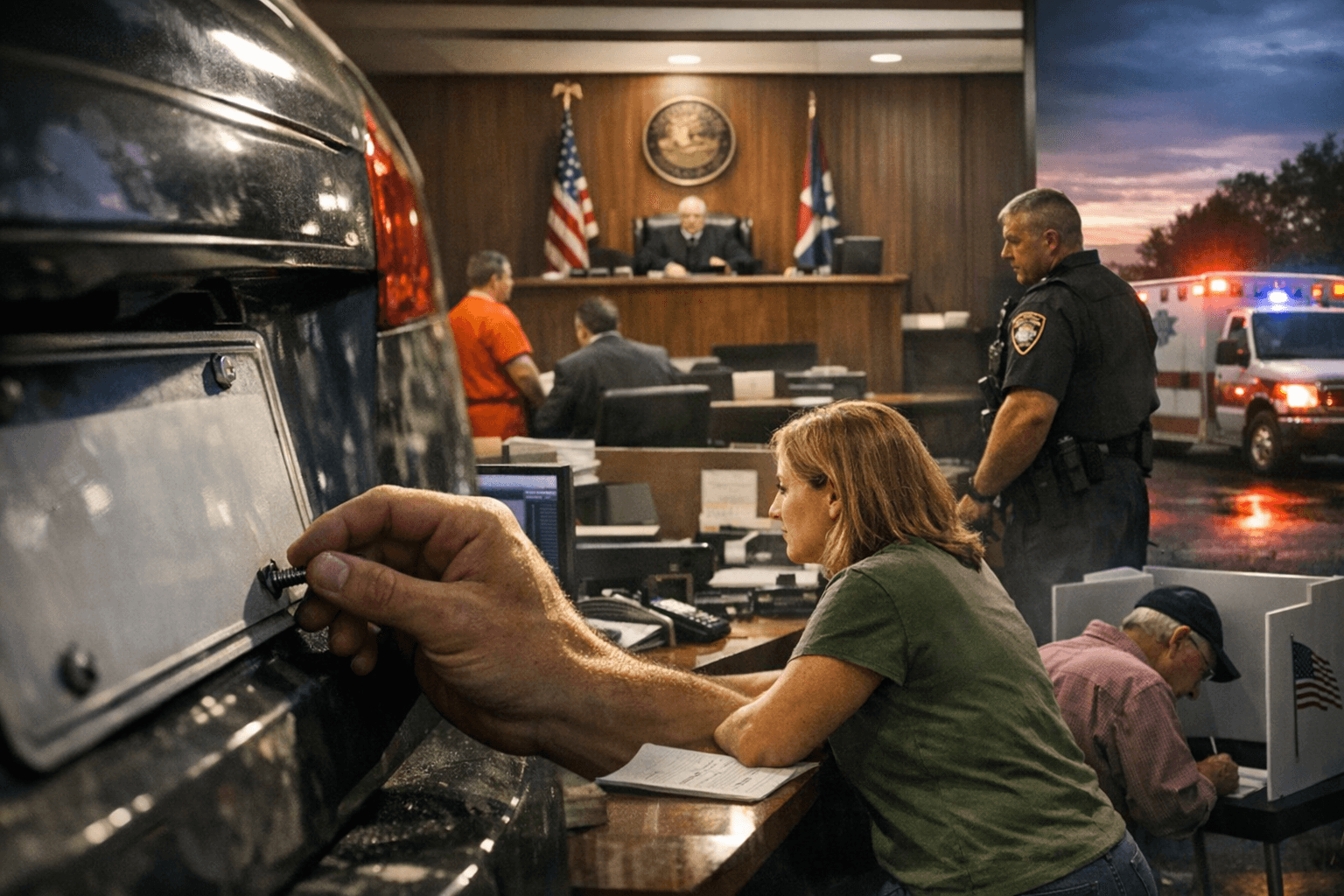 Lafayette County public services: taxes, vehicle tags, voting, courts, emergency/publ