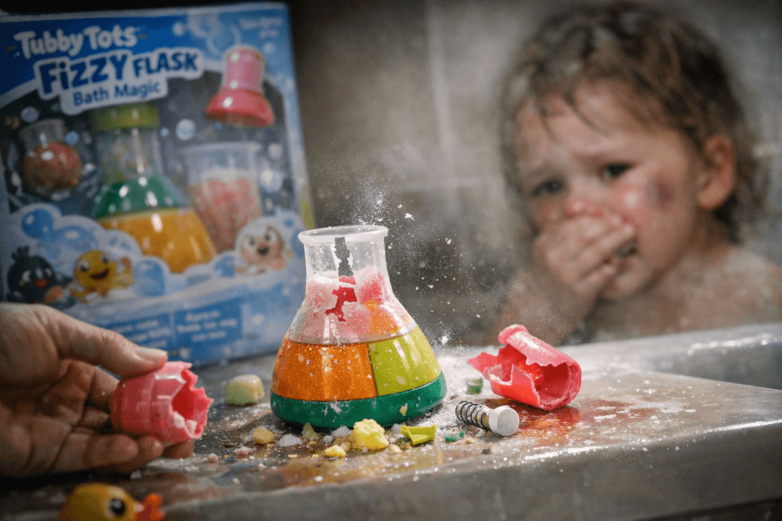 Tubby Tots Fizzy Flask Bath Sets Recalled After Pieces Eject
