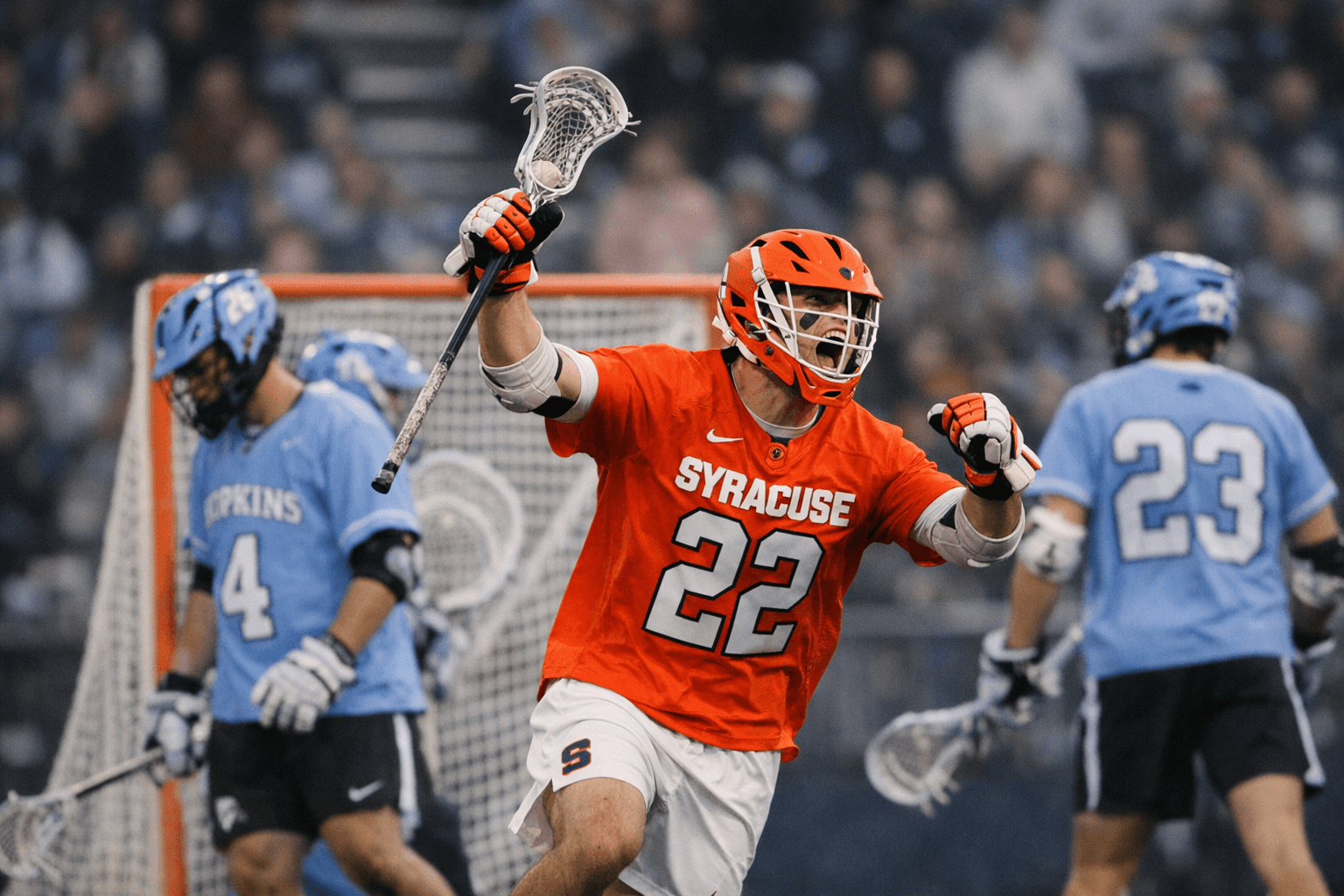 Syracuse defeats Johns Hopkins 12-8 at Homewood Field