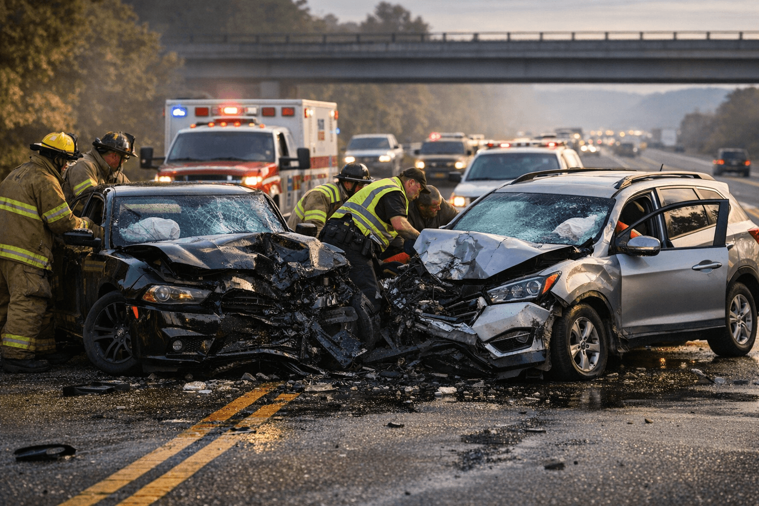 Two Seriously Injured in Head-On Crash on Route 15 in Kelly Township