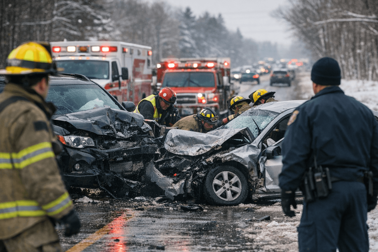March 7 Crash Shuts US-31 Both Ways in Grand Traverse County