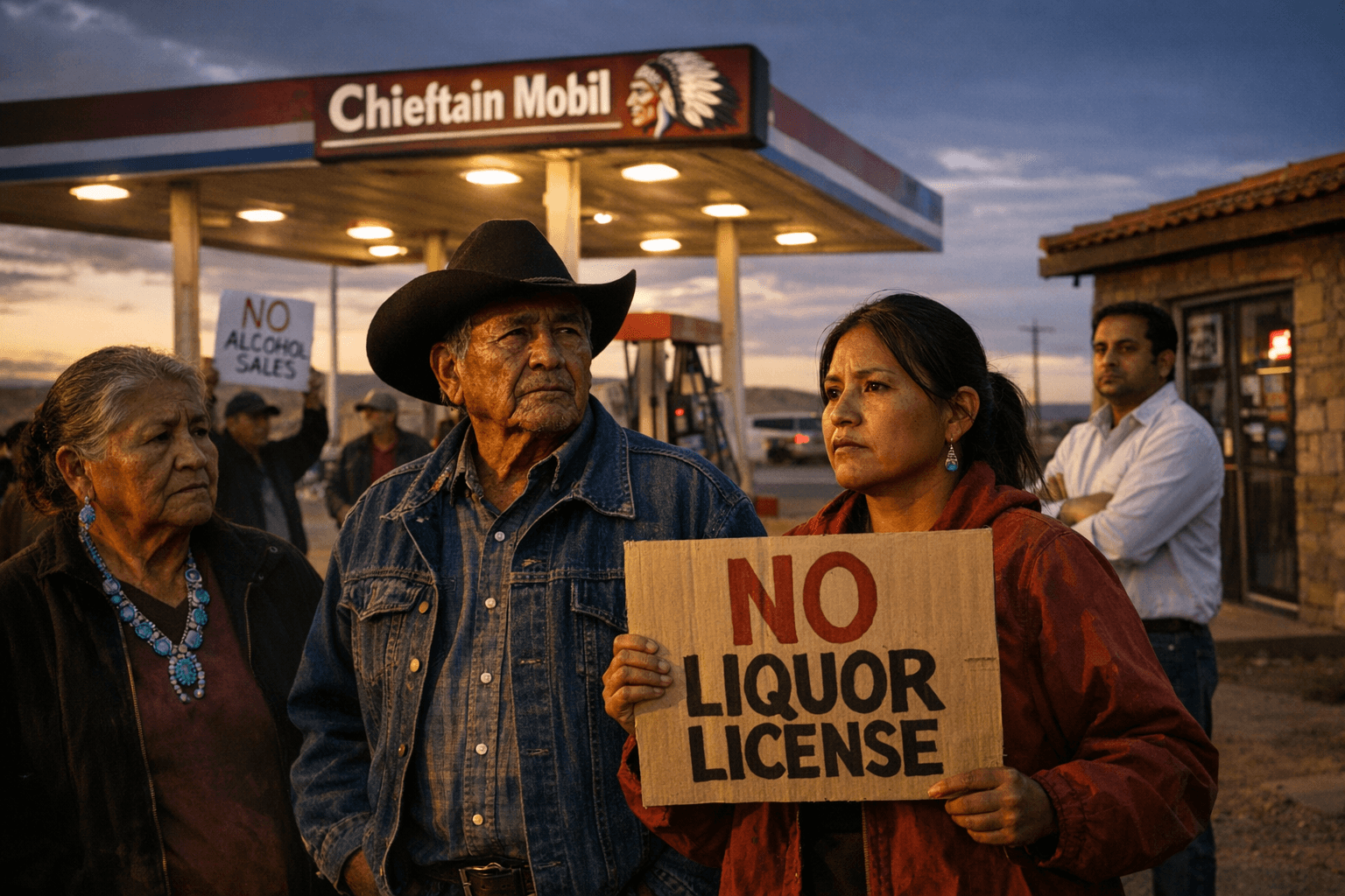 Chambers residents, Navajo chapters oppose Chieftain Mobil liquor license bid