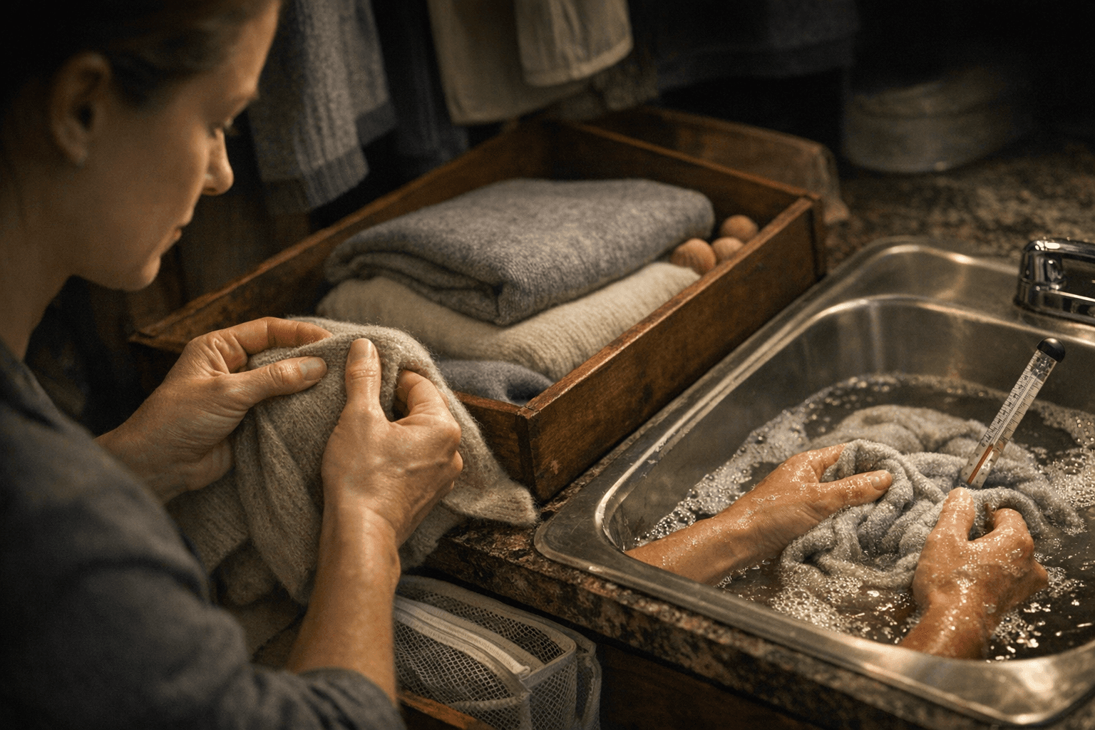 Ply Inspection, Hand Wash Temperatures and Storage to Protect Cashmere