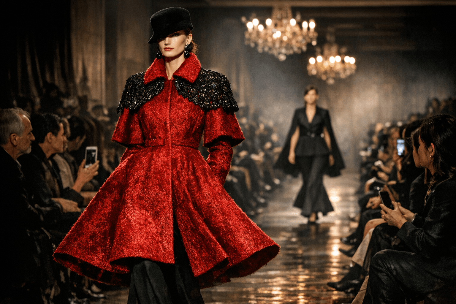 Lanvin Fall 2026 Embraces Ultimate Chic, Double-Flared Silhouettes and Capelets