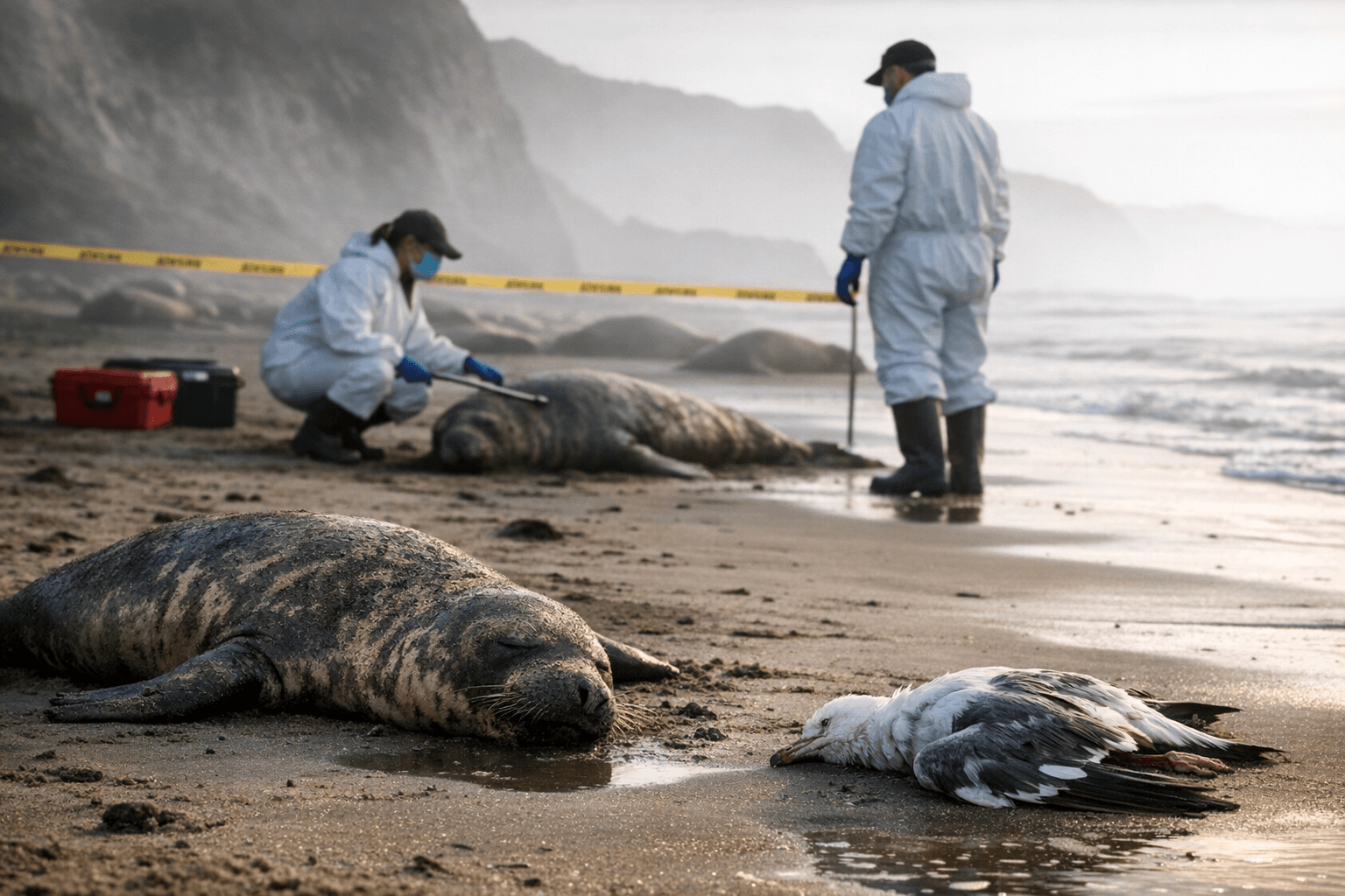 CDPH Warns Humboldt: Avoid Sick or Dead Marine Mammals, Birds After H5N1