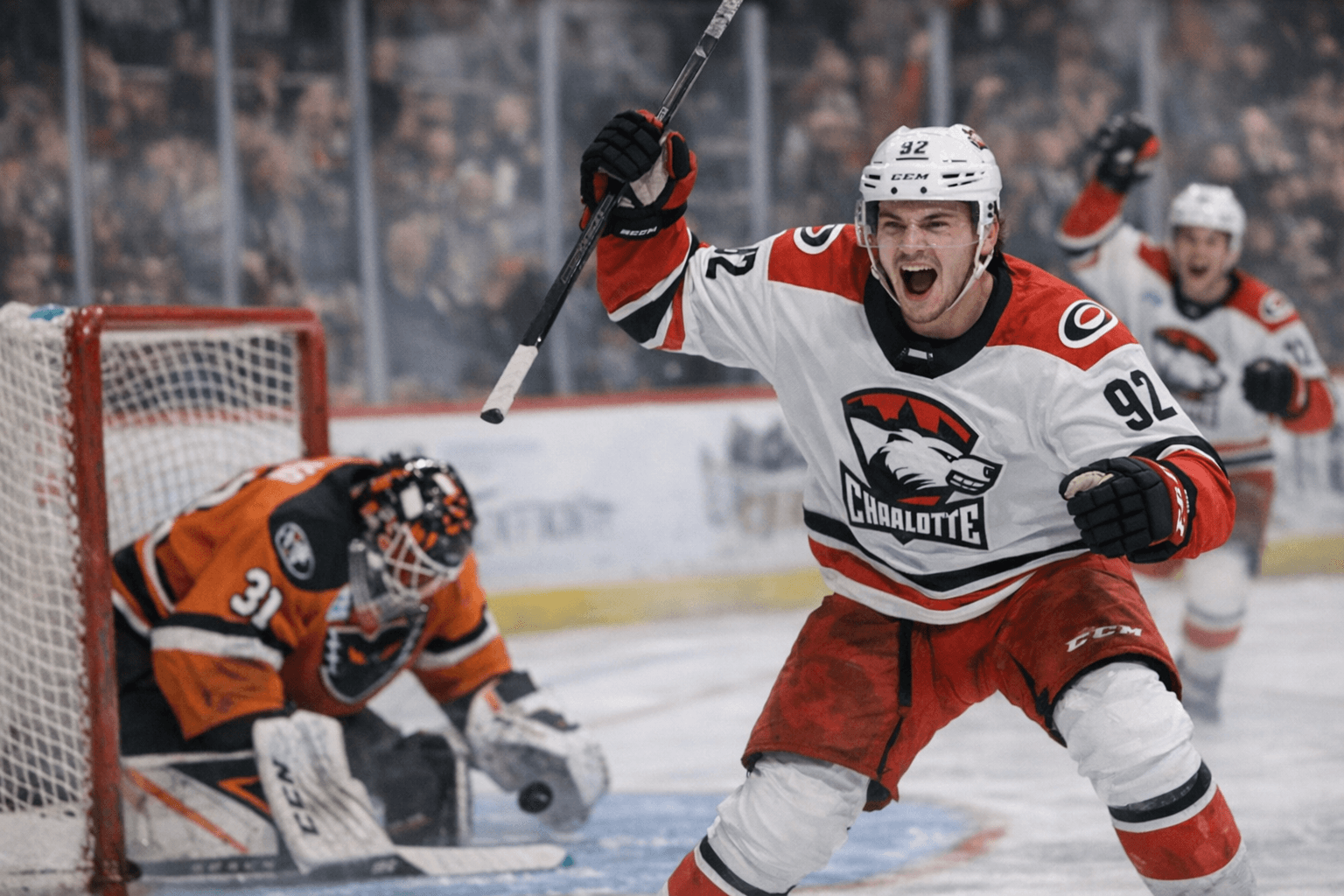 Vilmanis Returns, Scores Twice Including OT Winner in 5-4 Charlotte Checkers Win