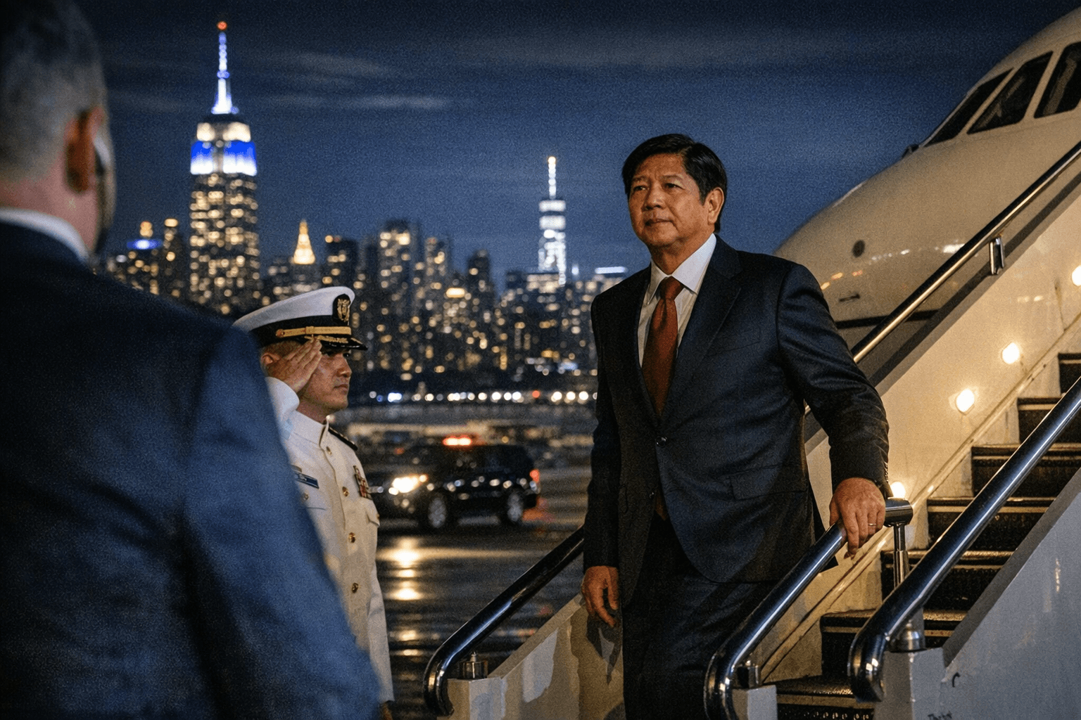 Marcos Jr. arrives in New York for United Nations working visit