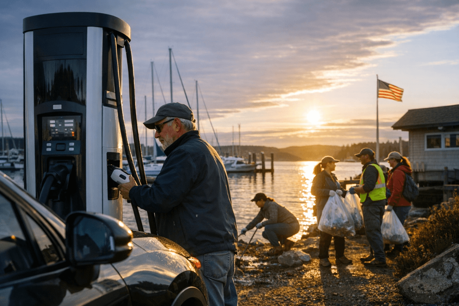 Oak Harbor Marina Recertified, Plans Level 3 EV Chargers and Environmental Event