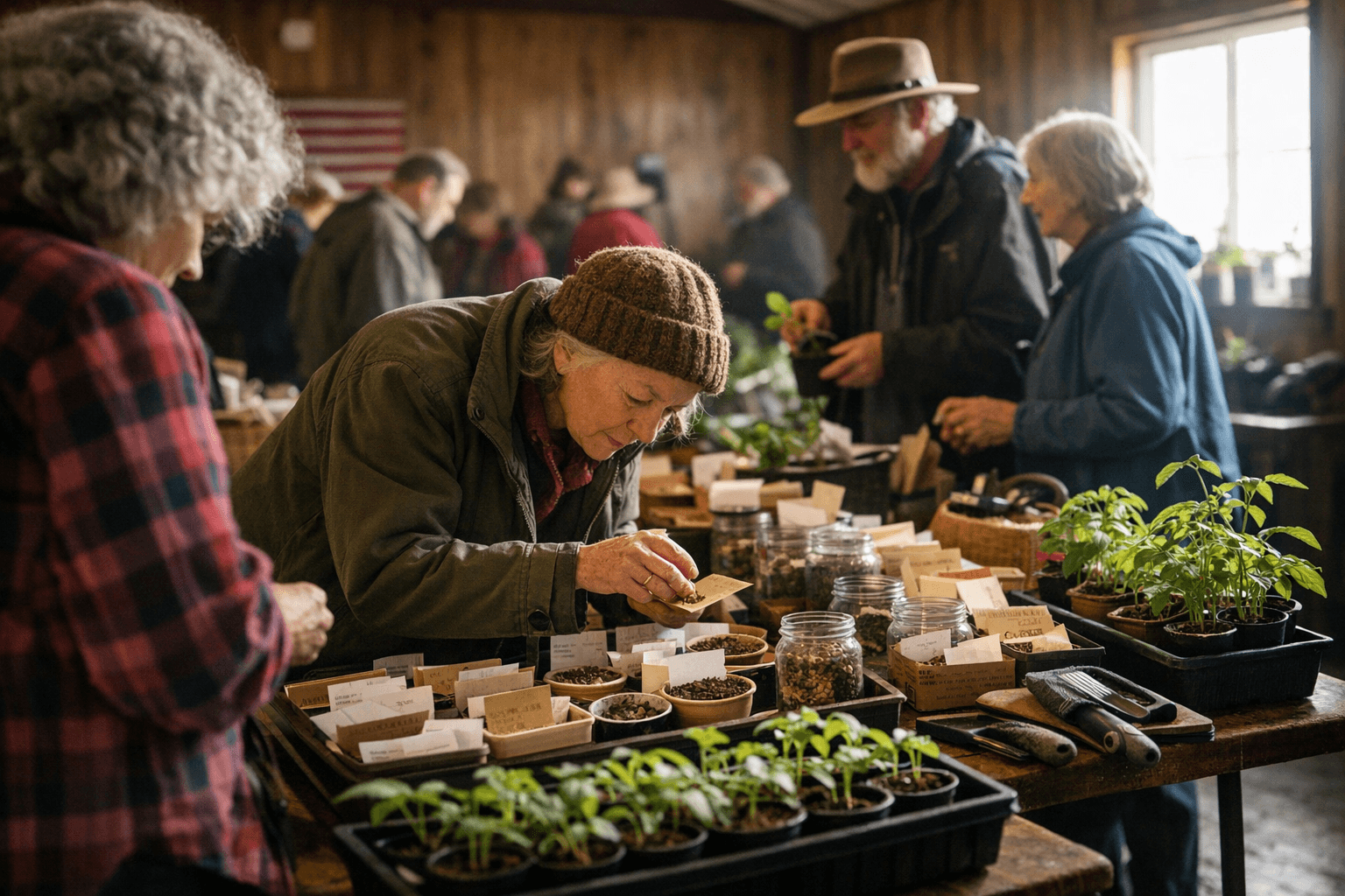 South Whidbey Tilth hosts Seed and Plant Swap at Deer Lagoon Grange