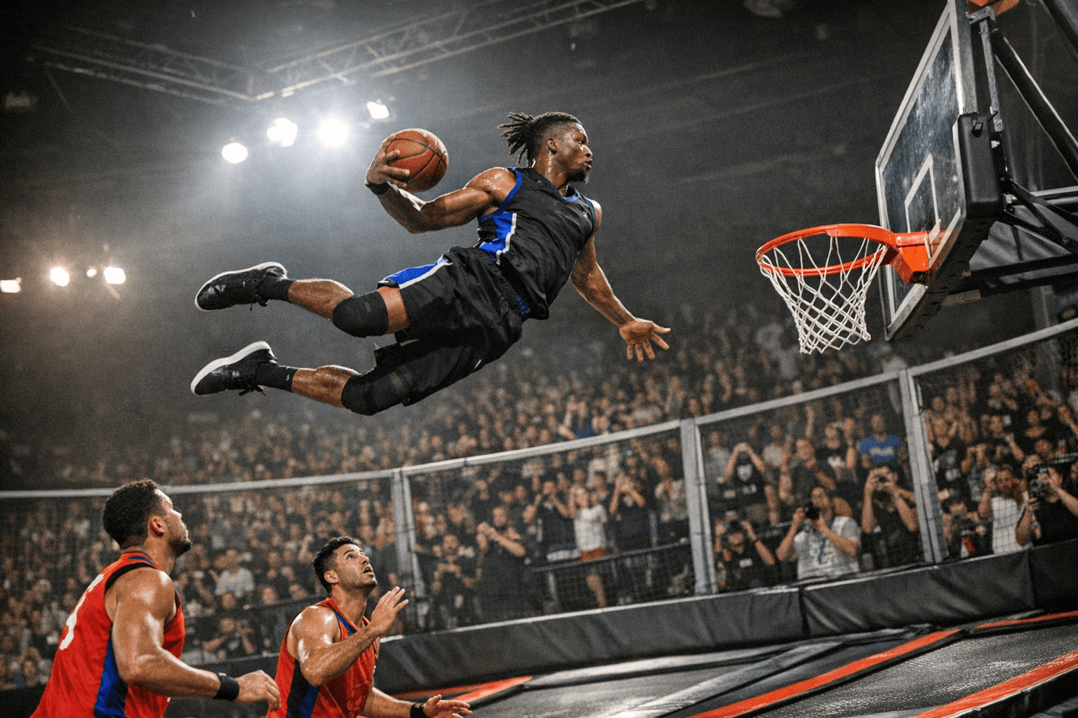 Duke Electrifies SlamBall Fans With Jaw-Dropping Aerial Highlight Reel