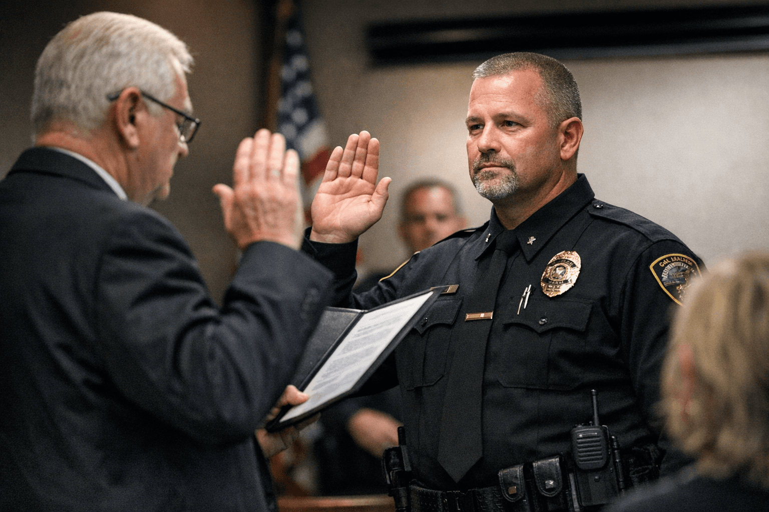 La Grande Police Department Swears In Shaun Gridley as Newest Lieutenant