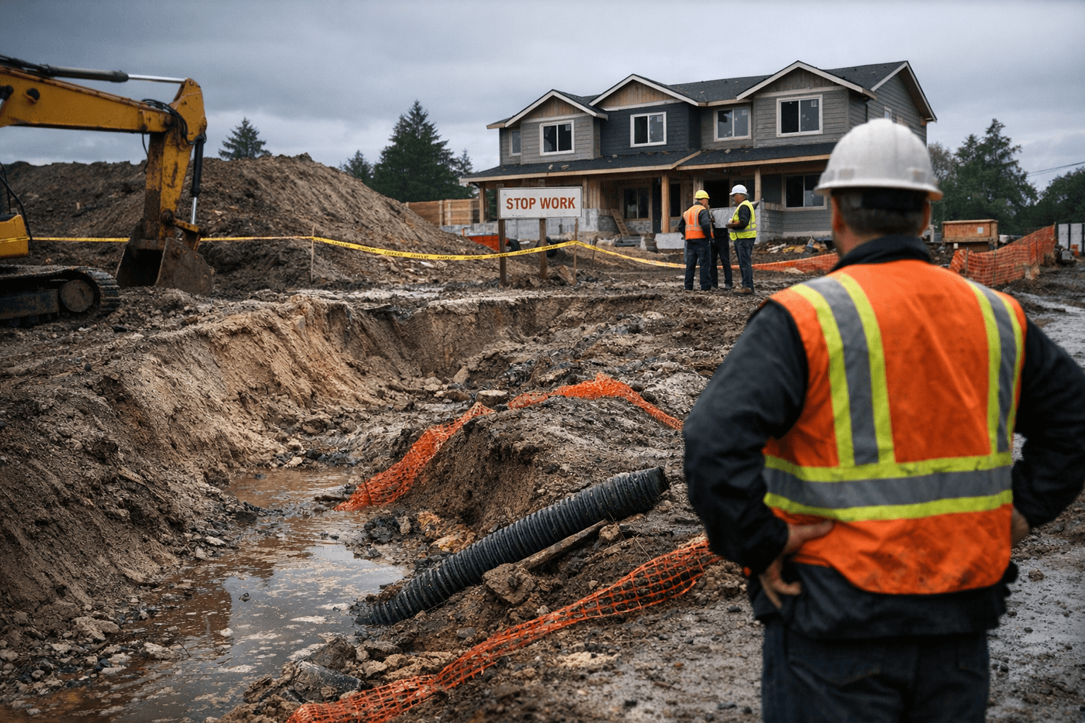 Jasper Halts Duplex Construction Over Missing Erosion Controls on Mill Street
