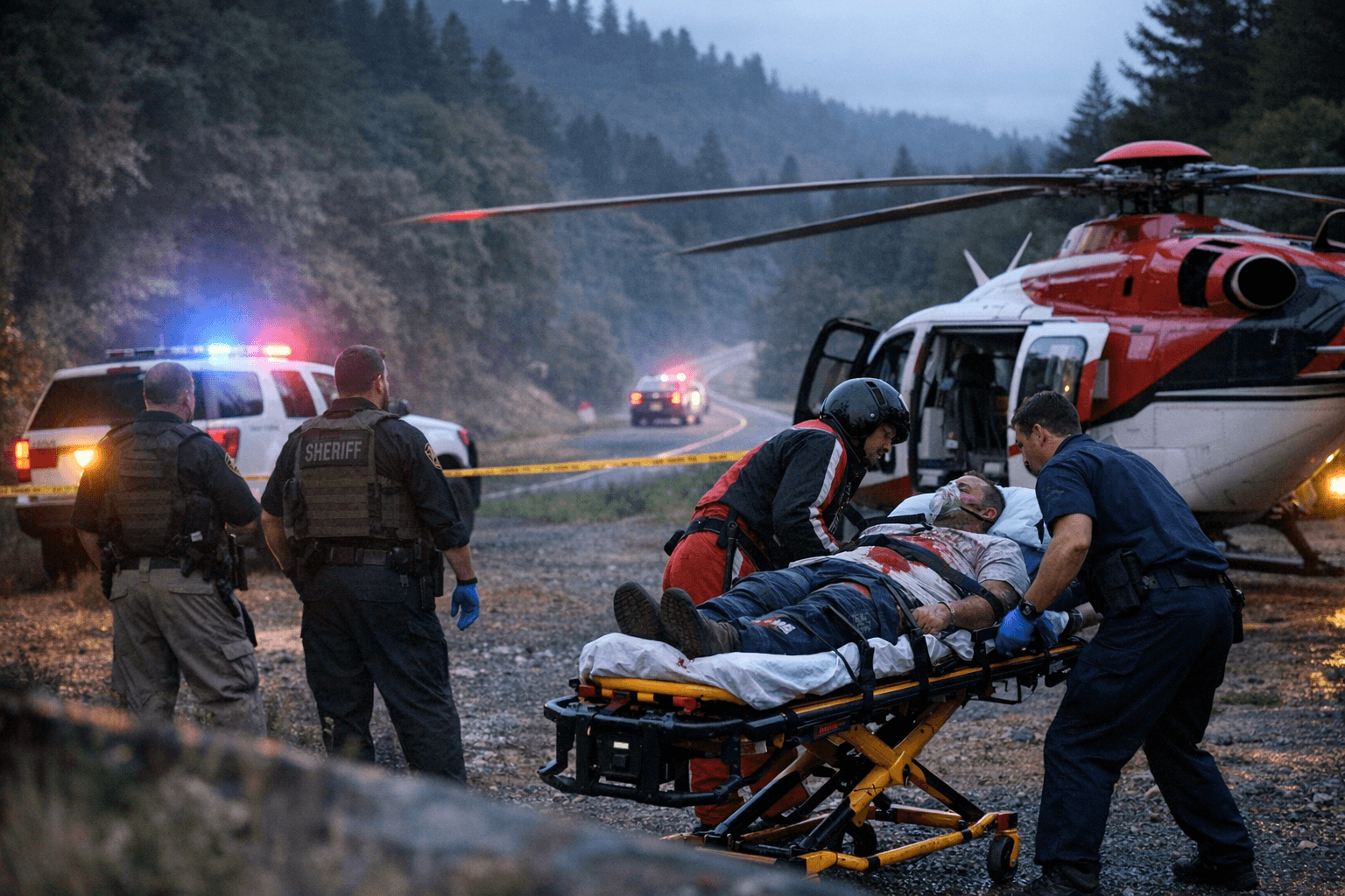 Hoopa Shooting Victim Airlifted for Treatment, Suspects Remain at Large