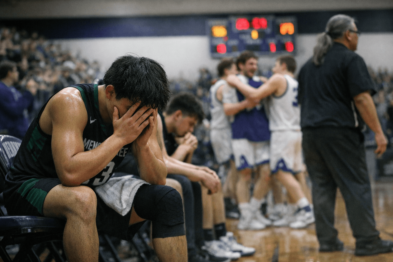 Menominee Nation Boys Basketball Season Ends in Regional Semifinal Loss to Seymour, 77-36