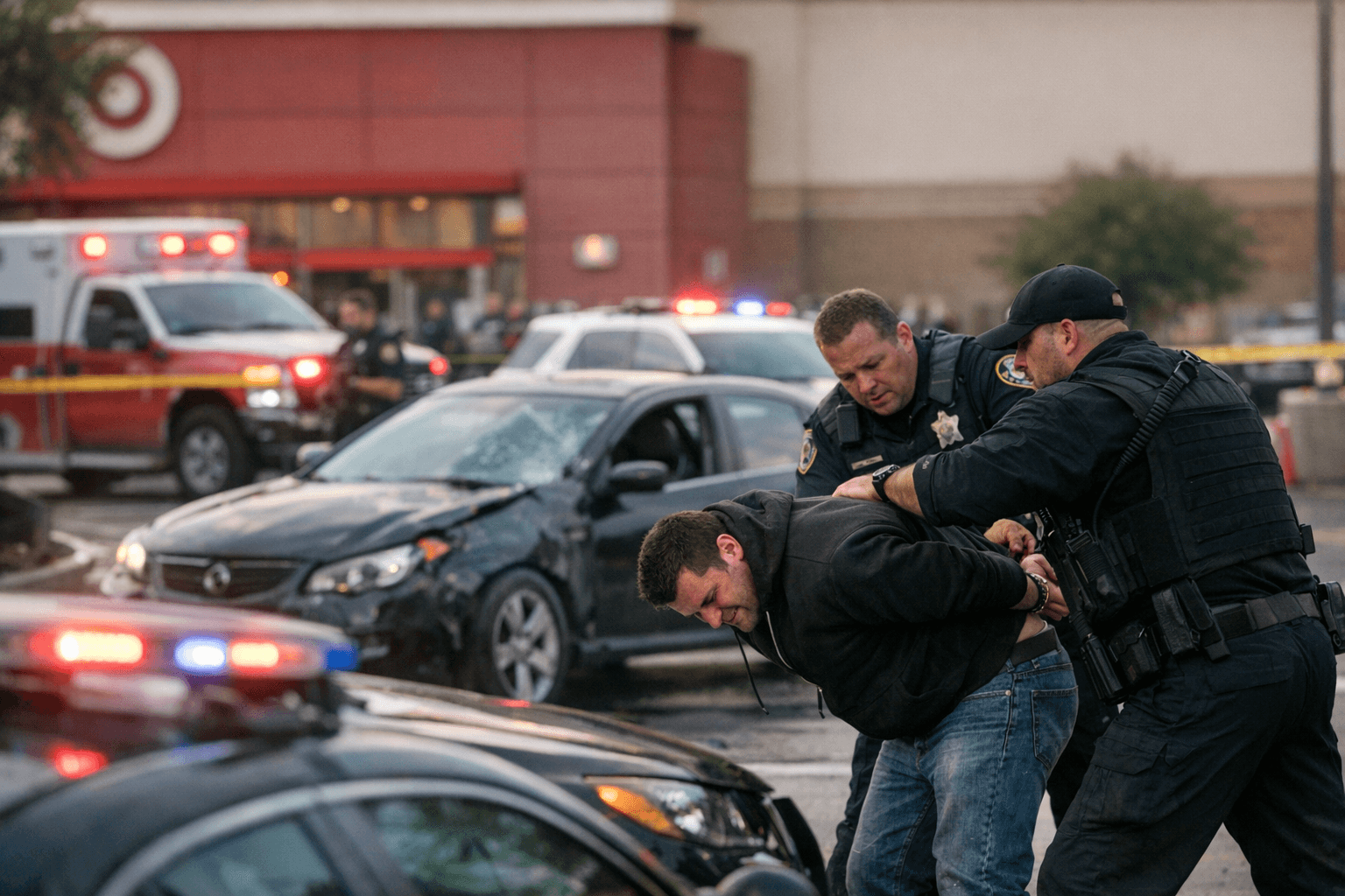 Woodridge Robbery Suspect Arrested After Striking Officer With Car Near Target
